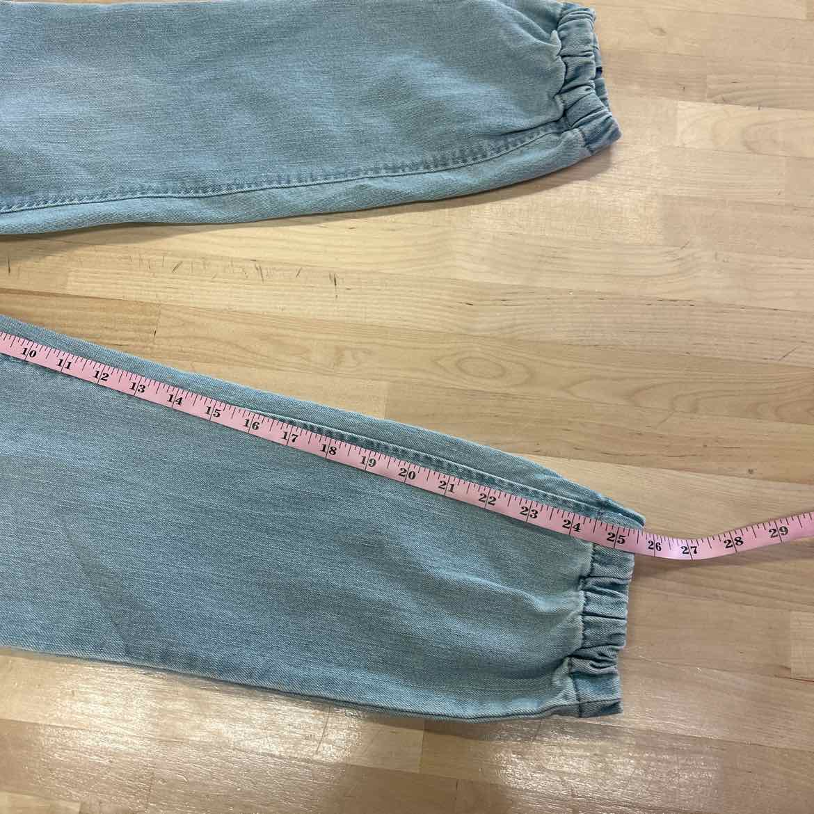 Tinseltown Juniors' High Rise Sporty Utility Jogger Pants - Light Wash - XS