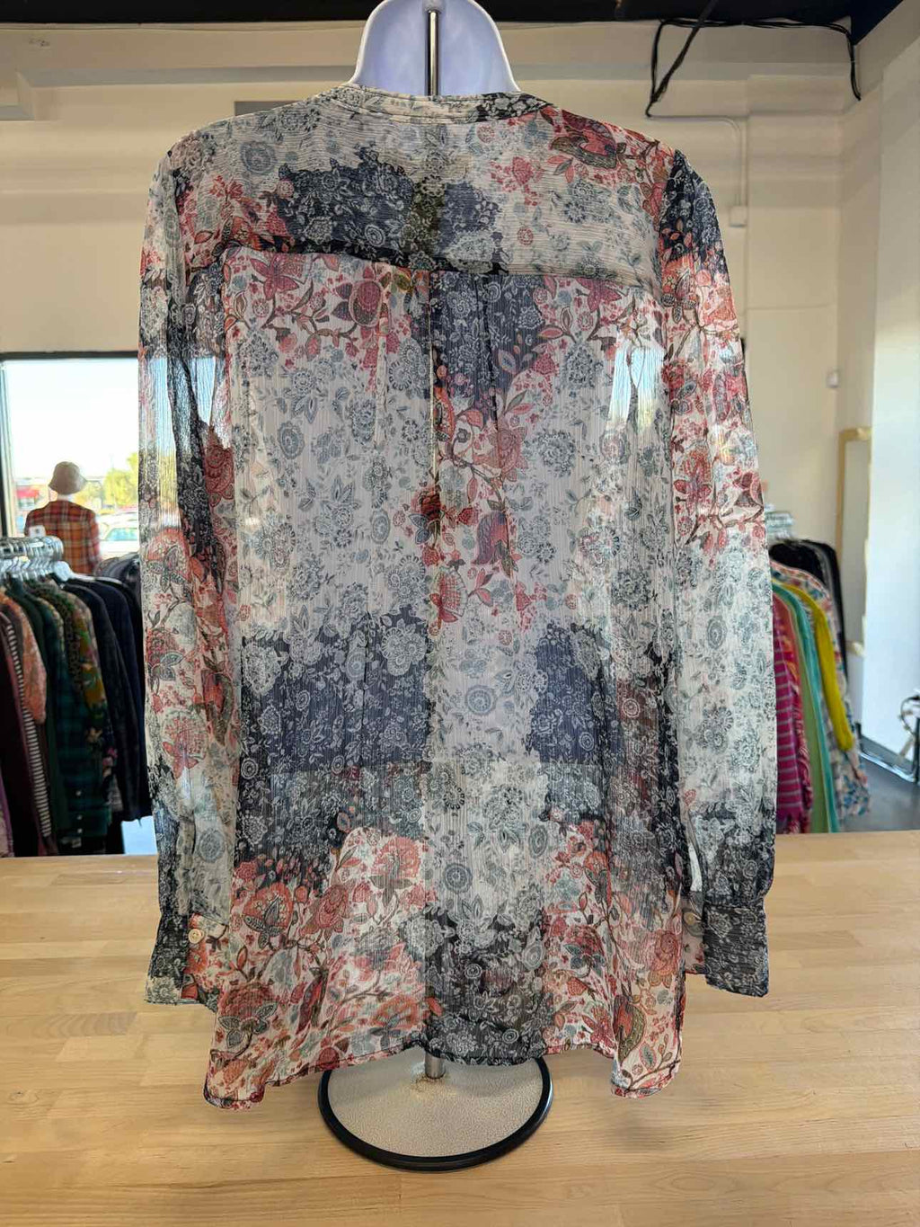 Loft Size M Blue Blouse