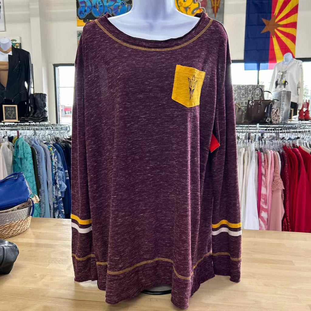 Campus Heritage Size XXL Burgundy Preloved Sweatshirt