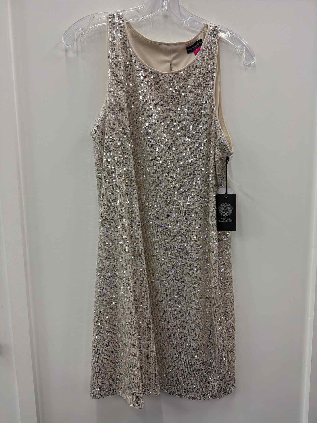 Vince Camuto Sleeveless Sequin Shift Dress