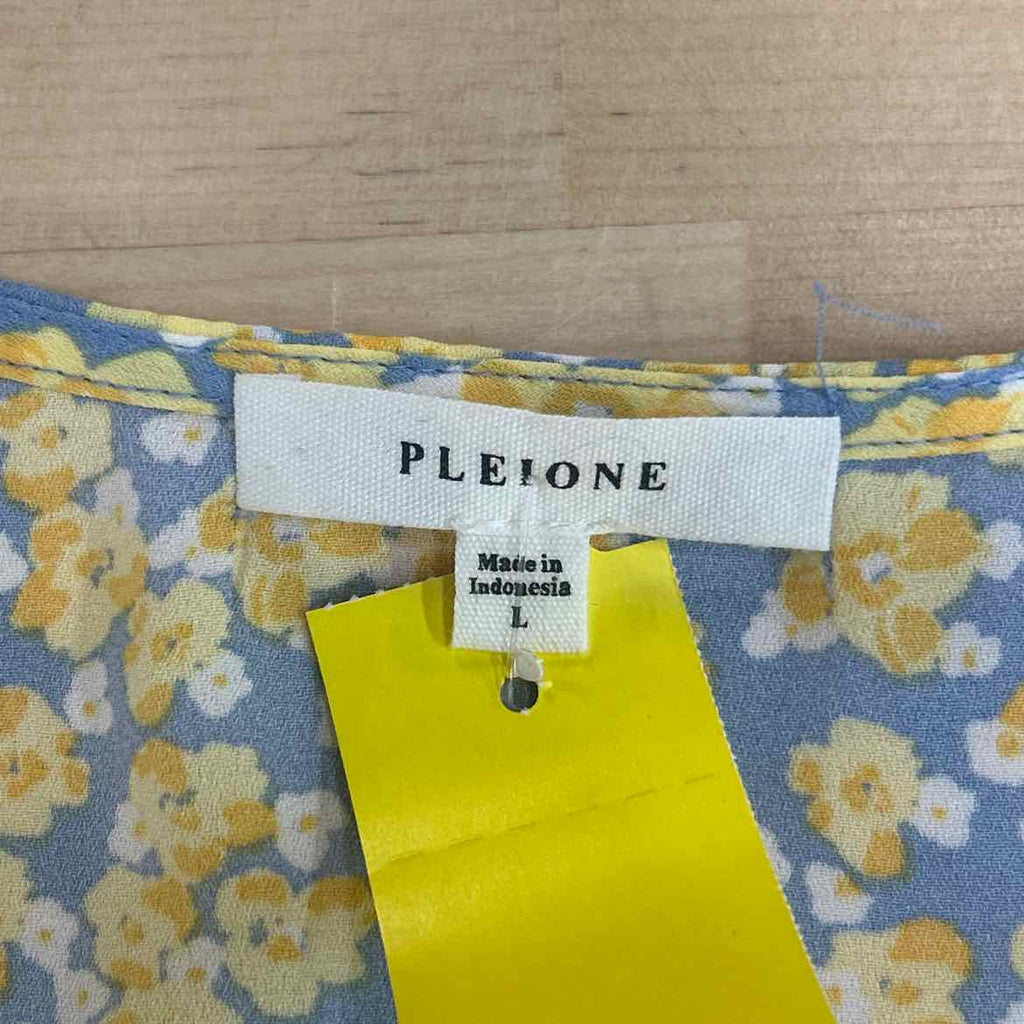 Pleione Size L Yellow Preloved Sleeveless