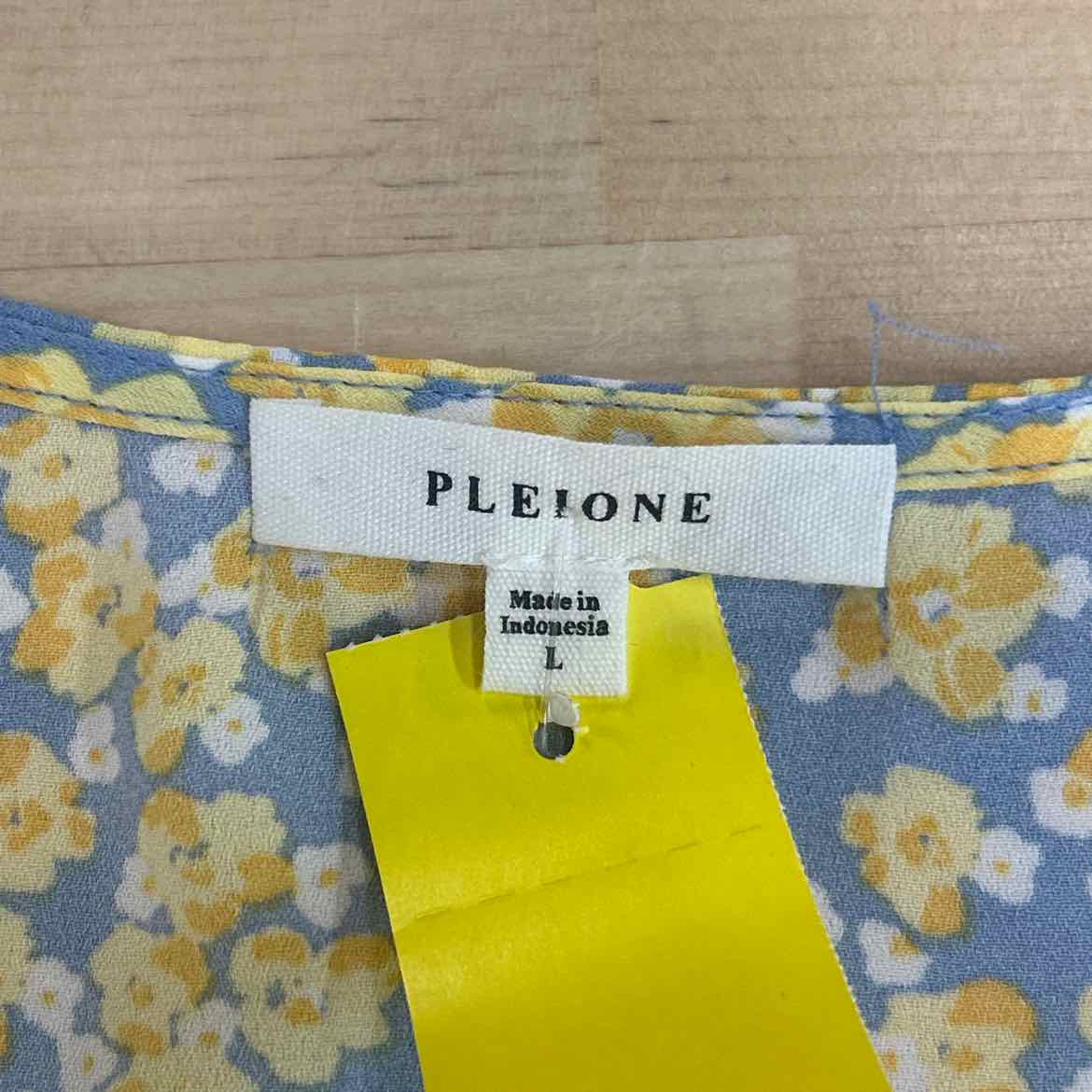 Pleione Size L Yellow Preloved Sleeveless