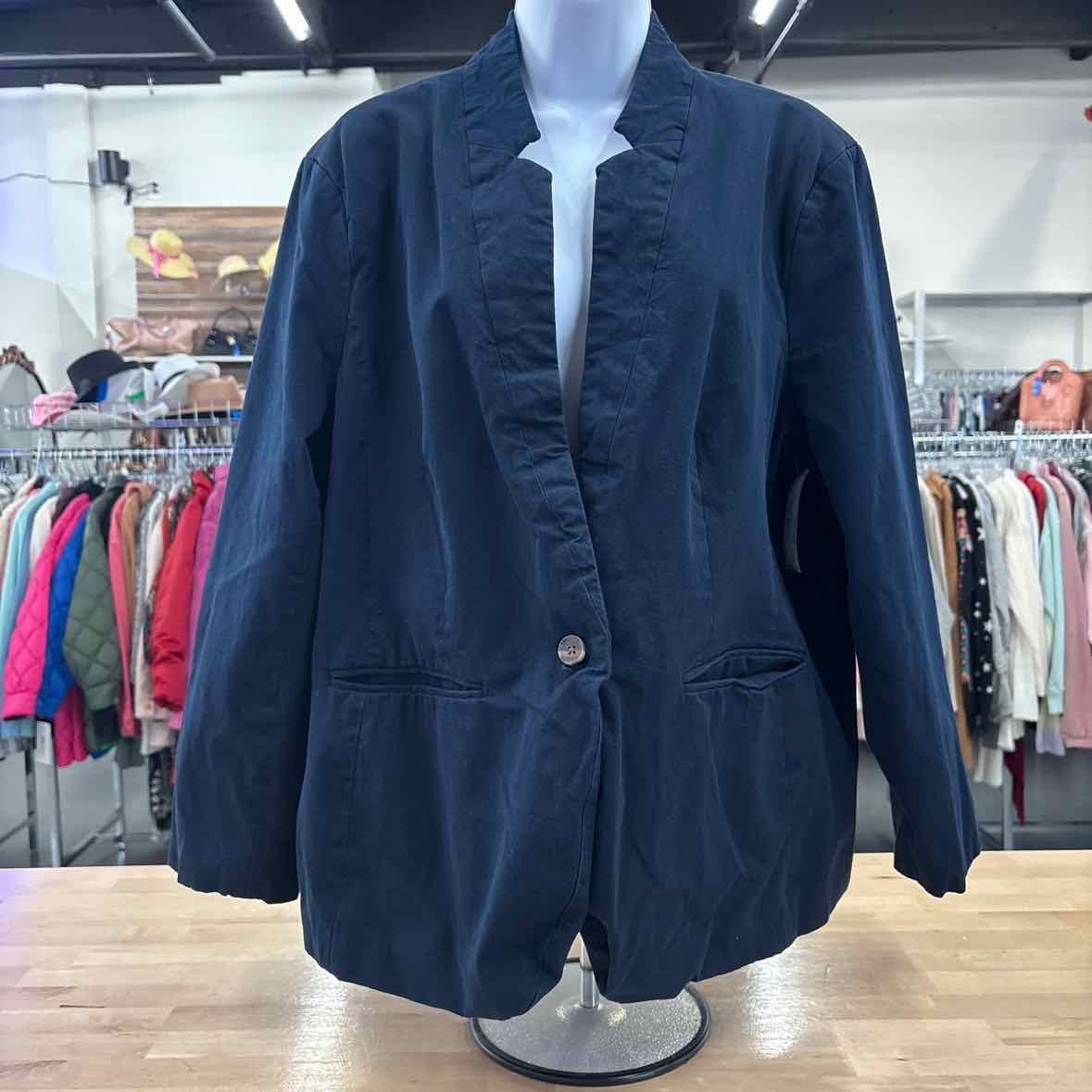 Old Navy Size 2X Navy Blazer