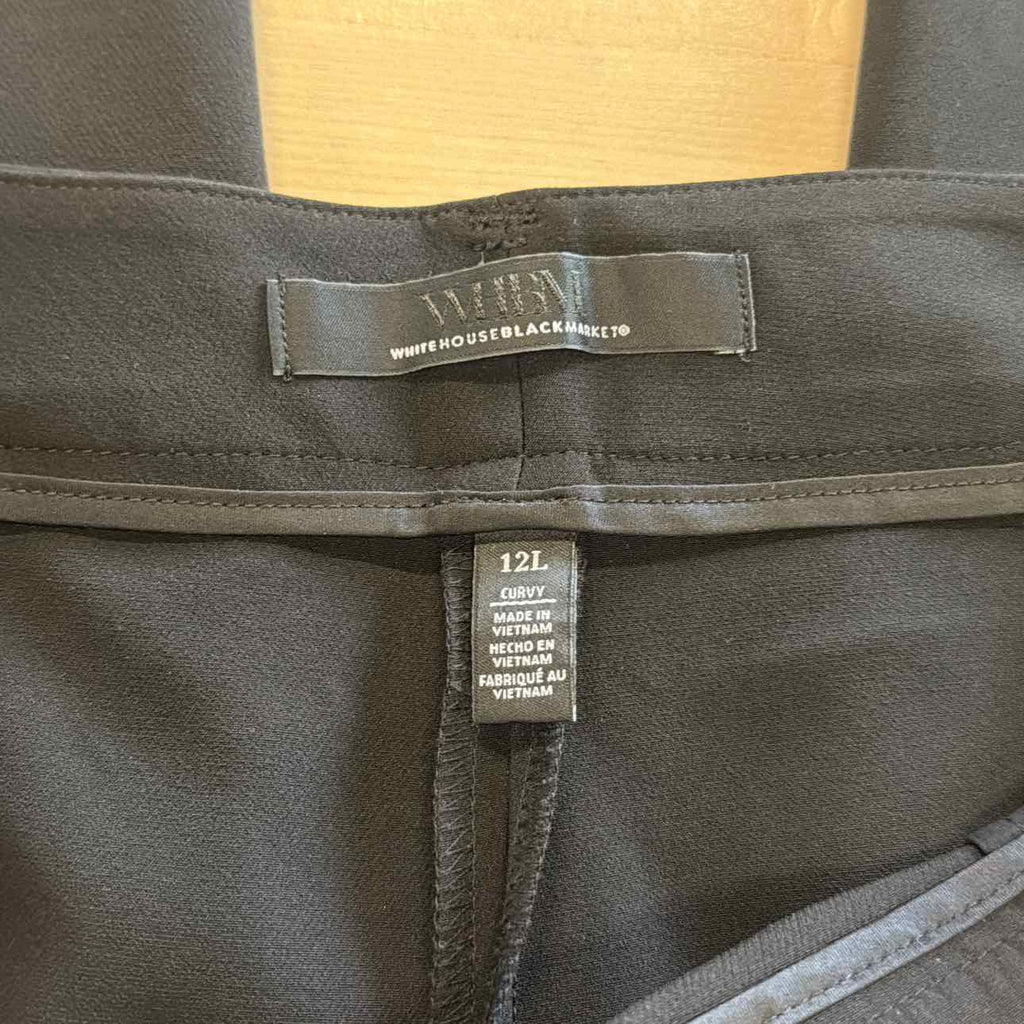 White House Black Market Size 12 Black Used Pants
