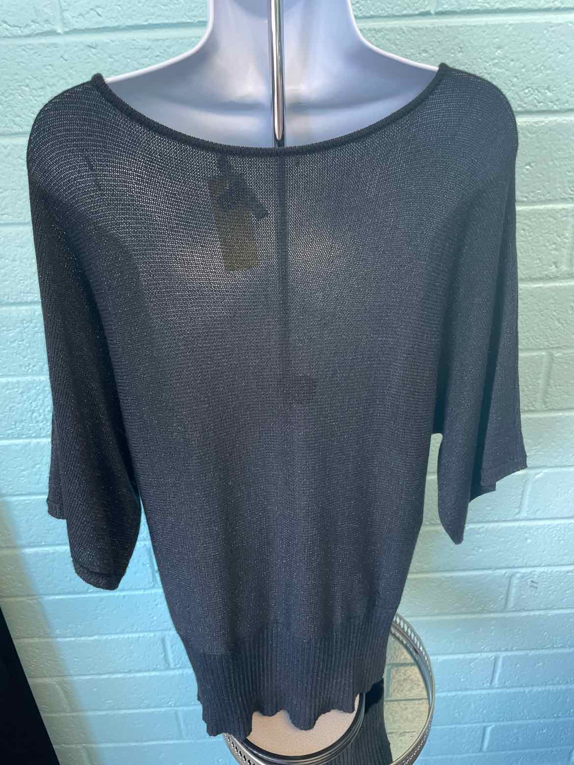 Cable & Gauge Size PXL Black Sweater