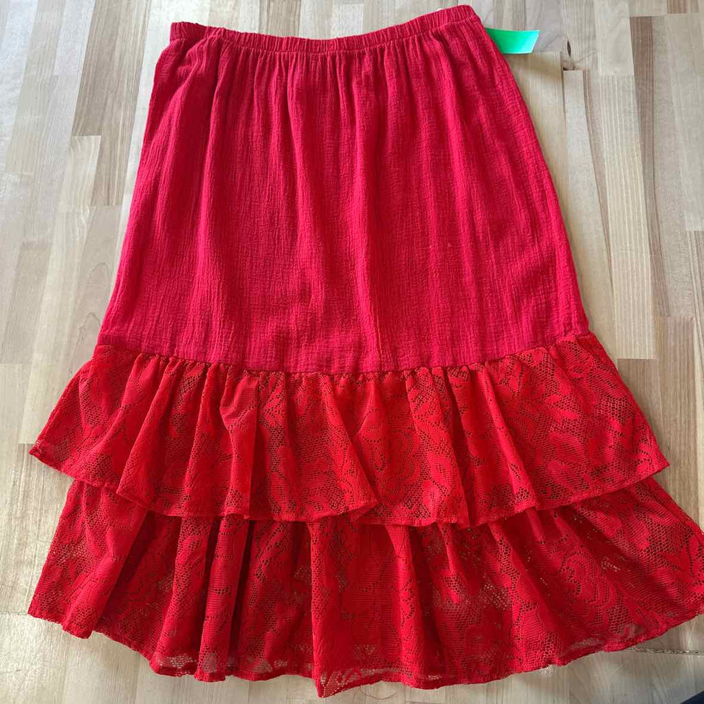 Stoplight Size L Red Skirt