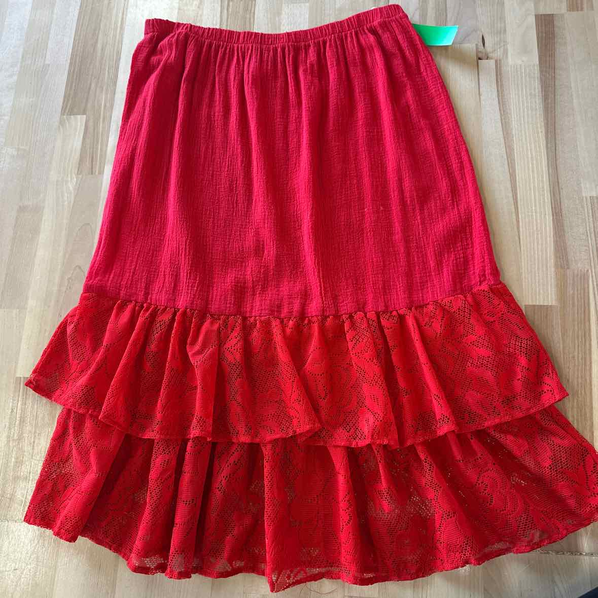 Stoplight Size L Red Skirt