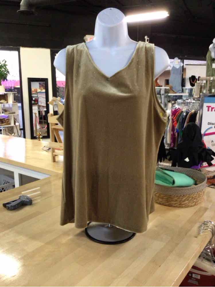 Talbots Size XL Green Preloved Tank