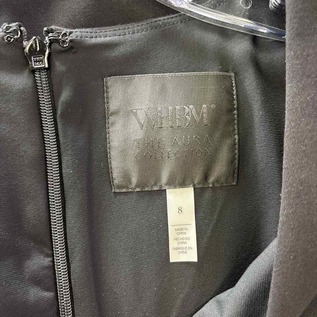 White House Black Market Size 8 Black Preloved Dress