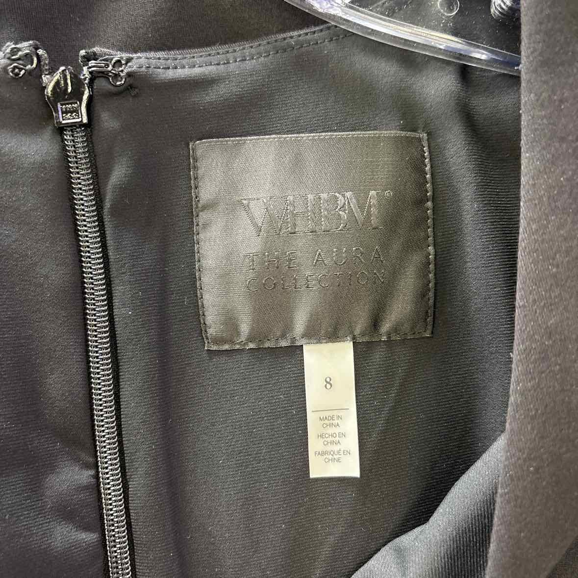 White House Black Market Size 8 Black Preloved Dress