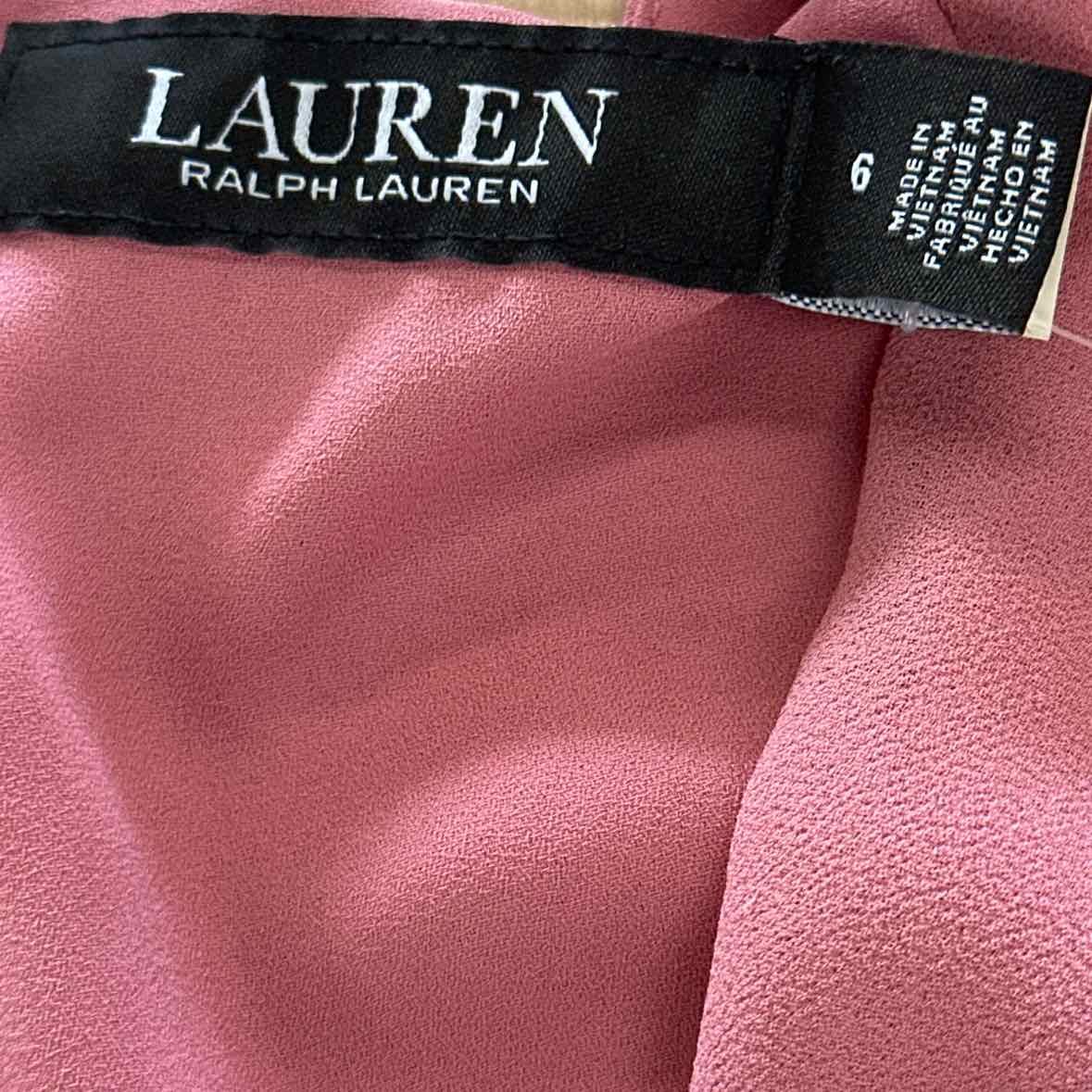 Ralph Lauren Size 6 Pink Dress