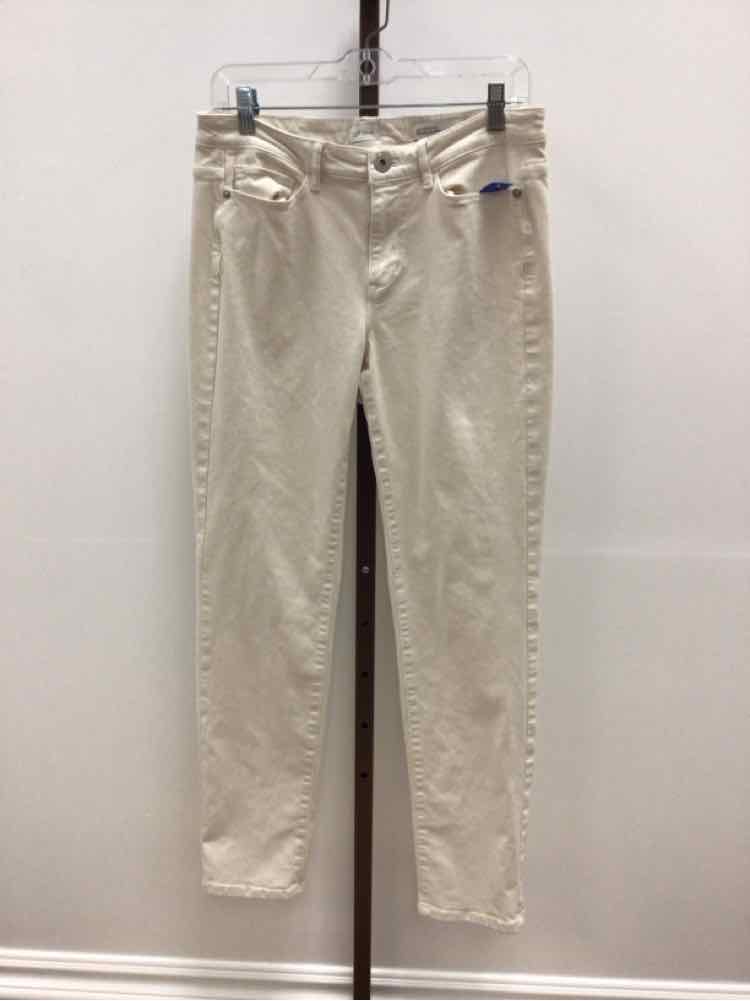 J.Jill Size 8 Off White Preloved Jeans