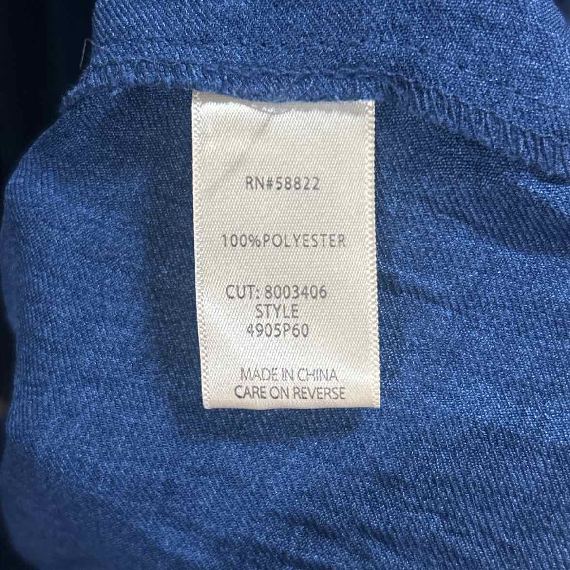 Max Studio Size L Blue Denim Preloved Dress