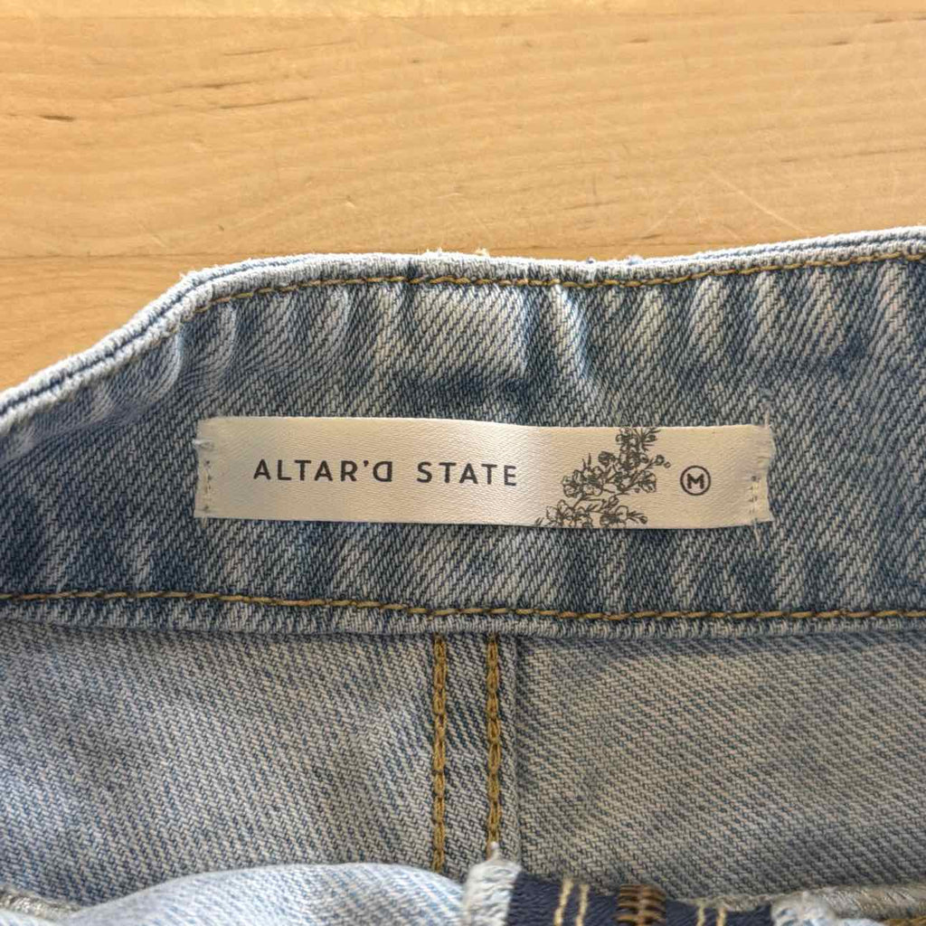 Altard State Women Size M Blue Denim Preloved Skorts