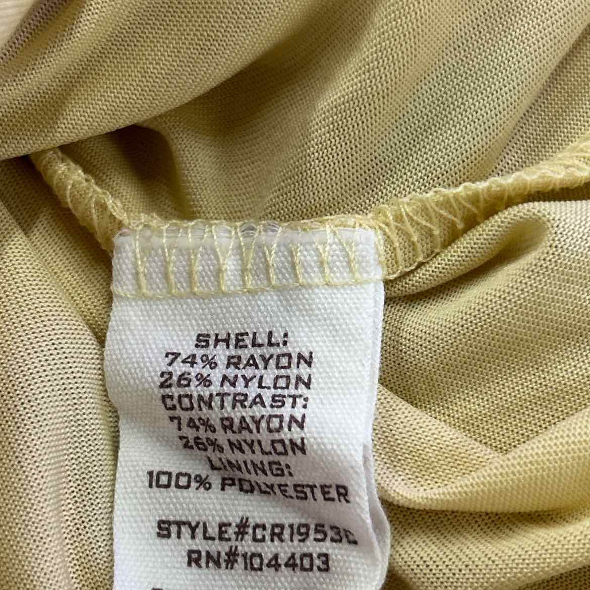 By The Diver Size S Yellow Preloved Dress