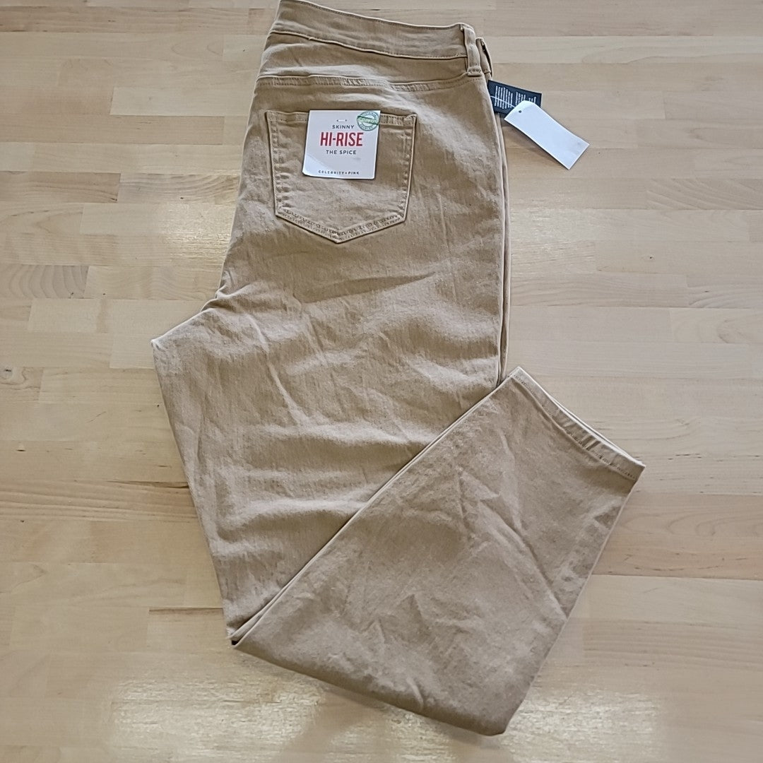 Celebrity Pink Trendy Plus Size High Rise Skinny Jeans