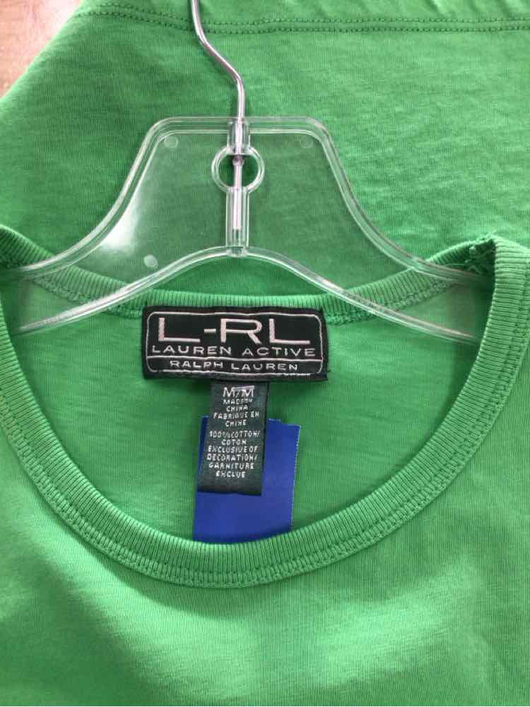 Ralph Lauren Size M Green Preloved T-Shirt SS