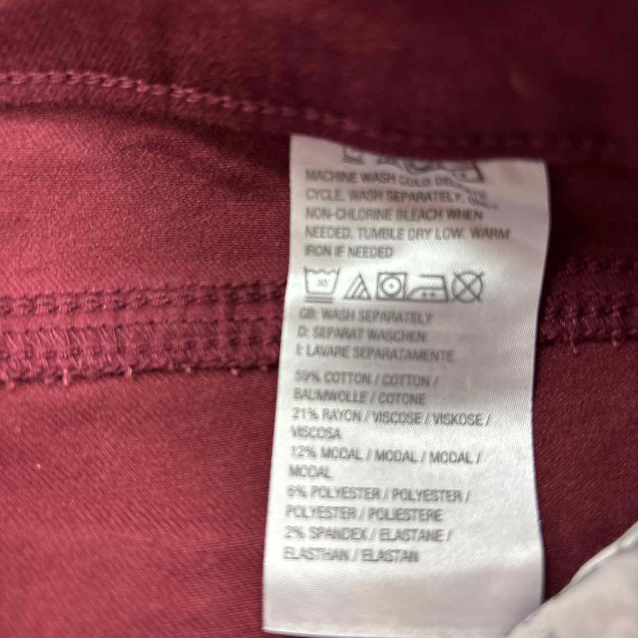 Kim Gravel Size 10 Maroon Pants