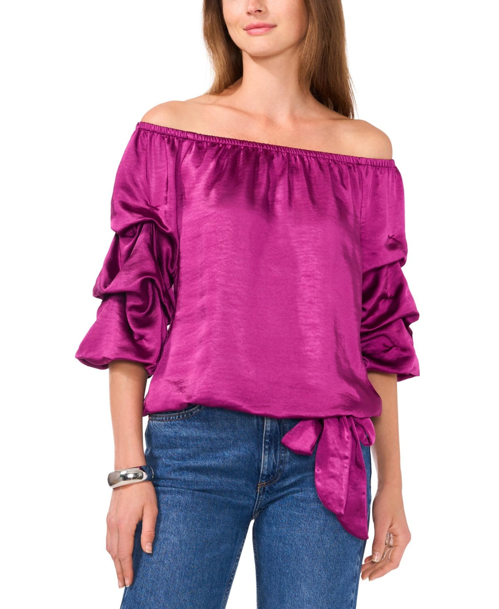 Vince Camuto Size M Purple Blouse