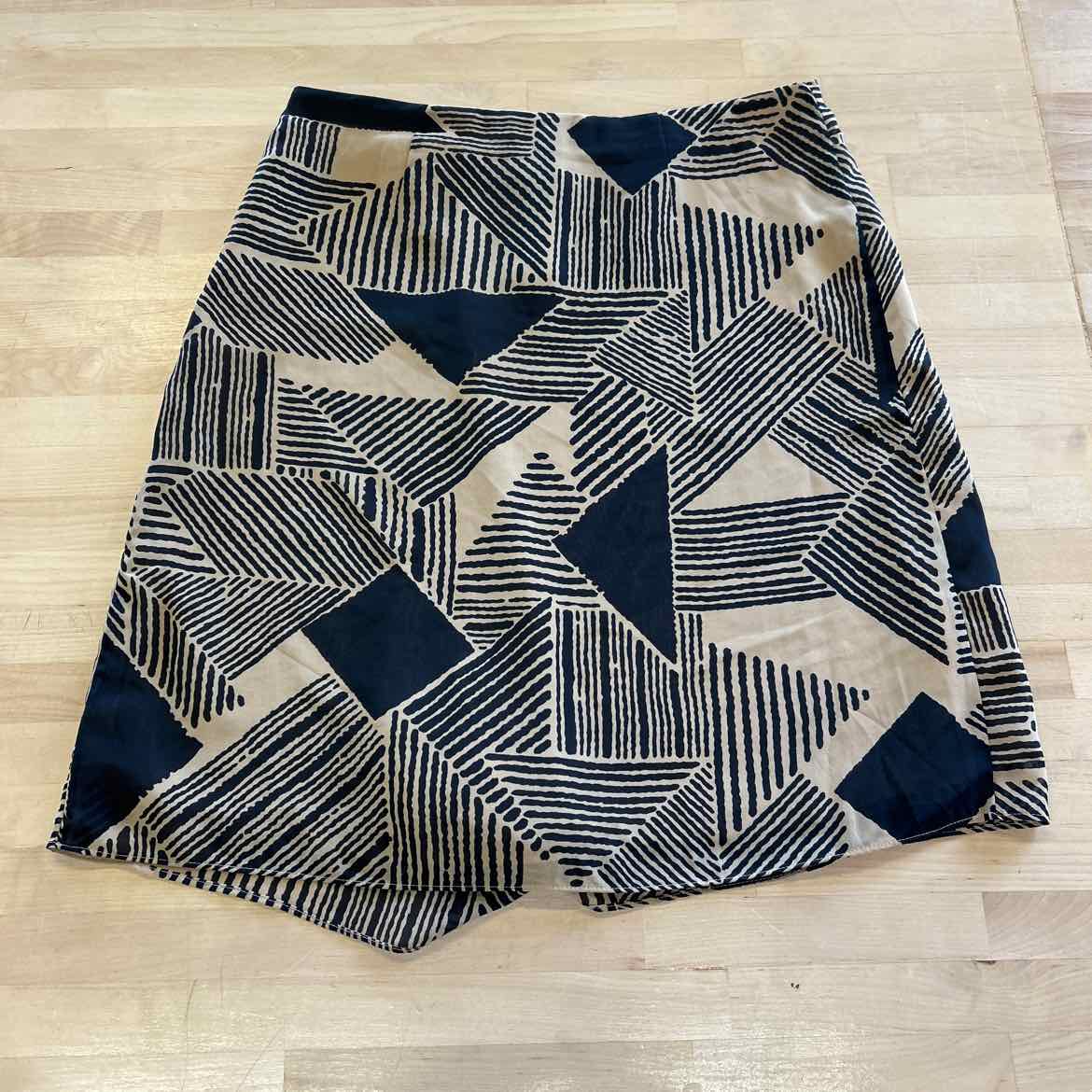 Ralph Lauren Size 6P Brown/Black Polyester Preloved Skirt