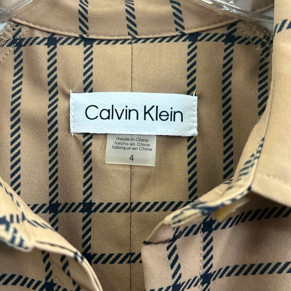 Calvin Klein Size 4 Brown New Dress