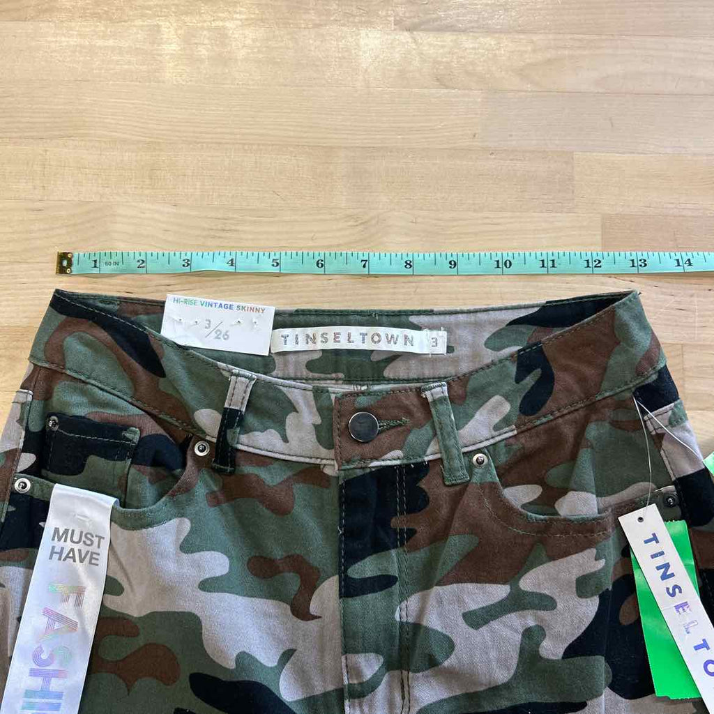 TINSELTOWN Size 3 Green Jeans