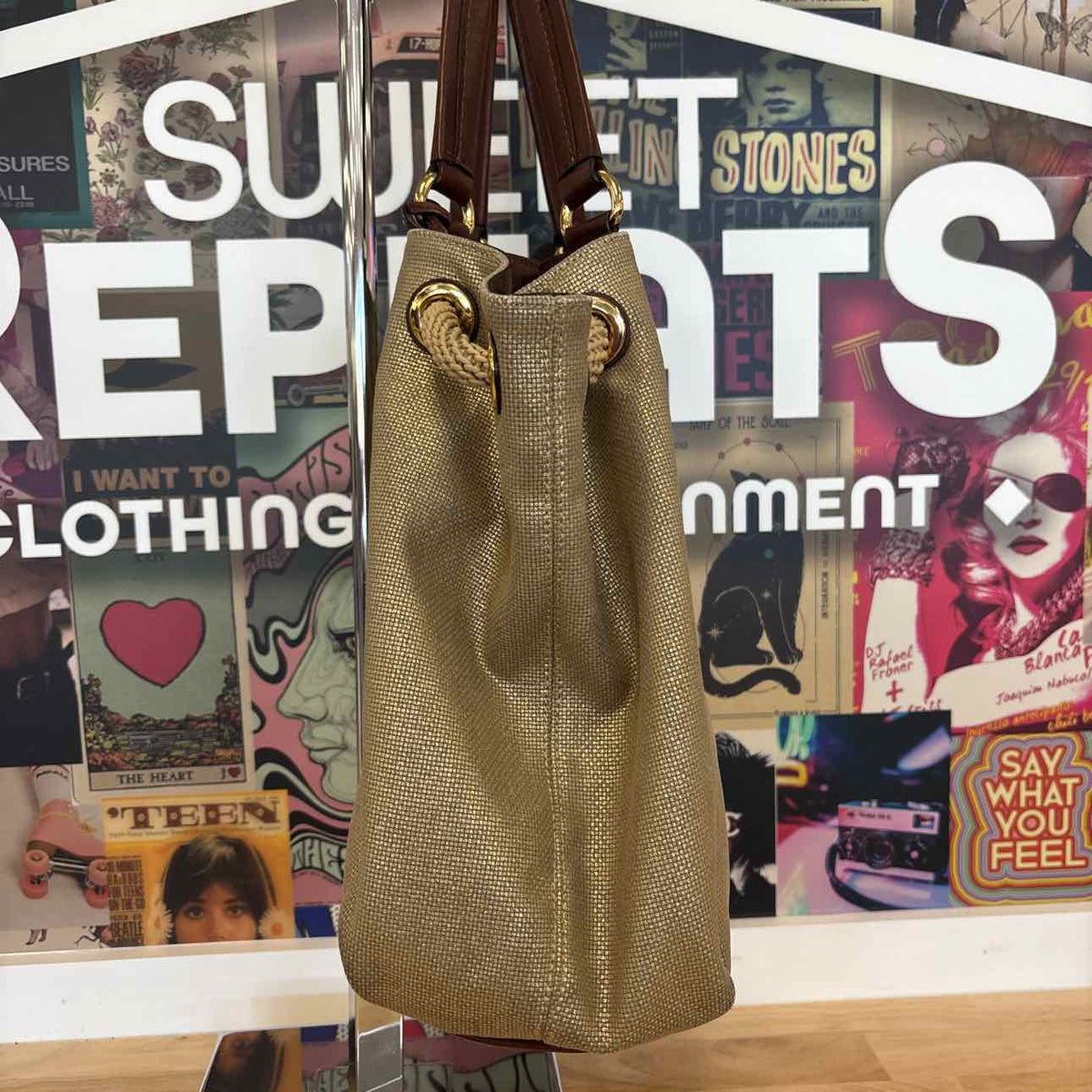 Michael Kors Gold Tote Totes