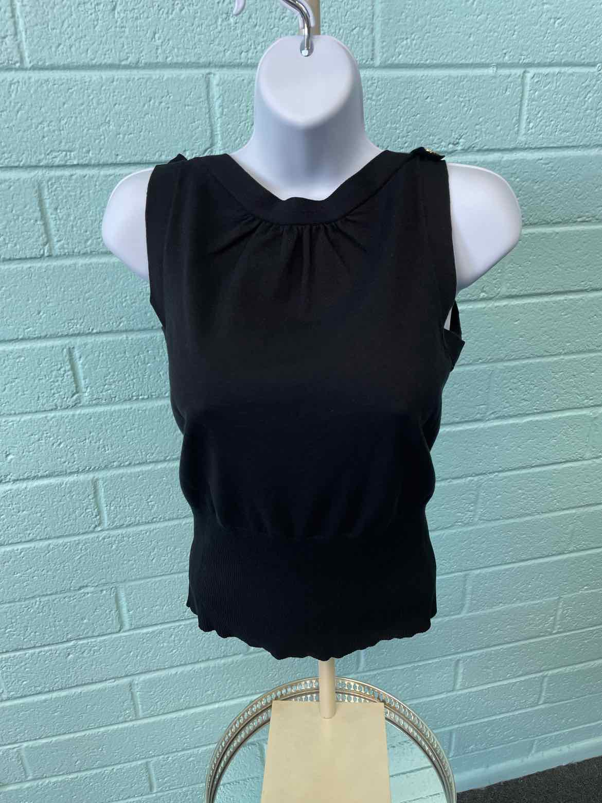 Antonio Melani Size XS Black & Aqua Sleeveless