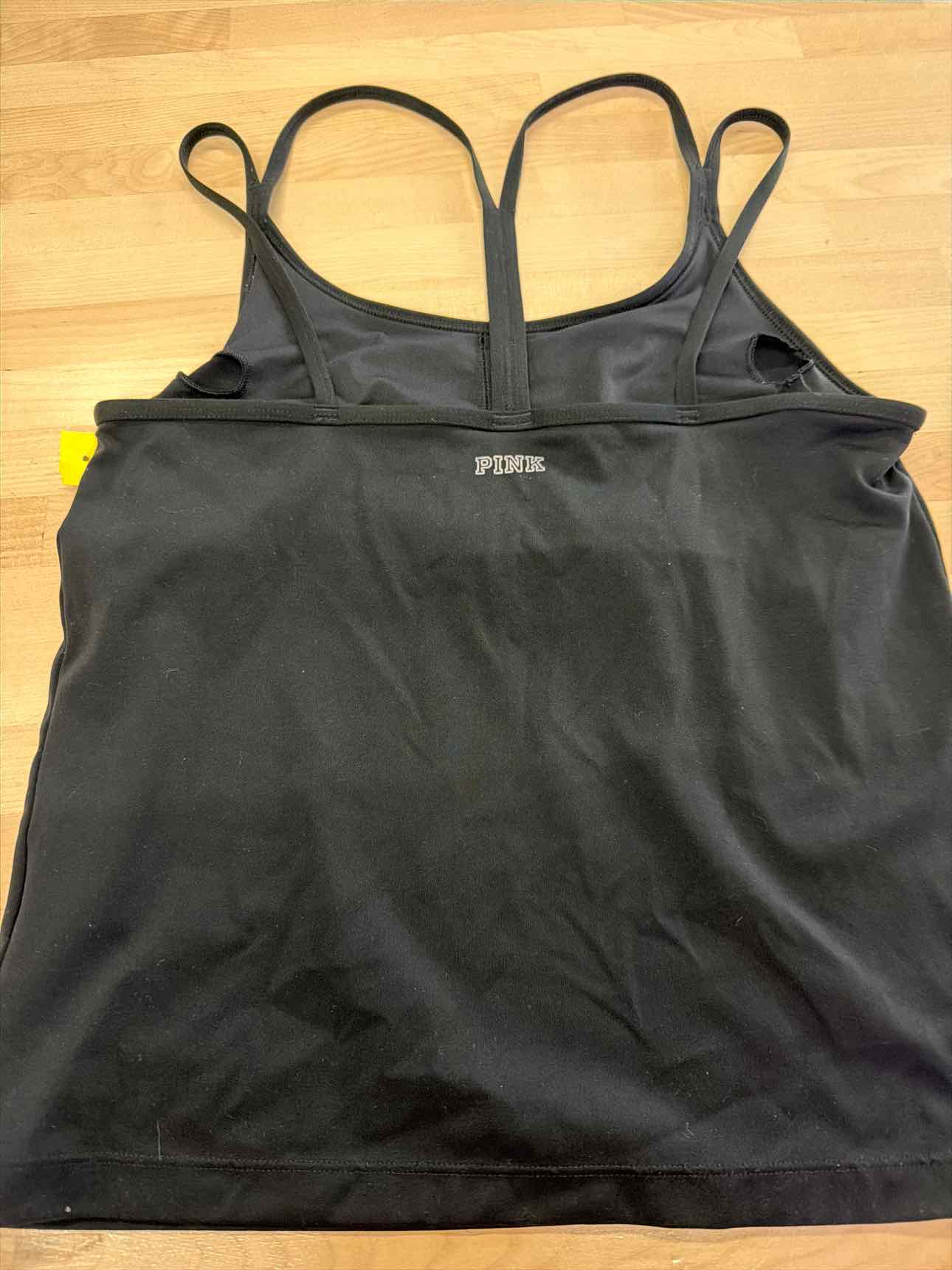 Pink Size M Black Tank