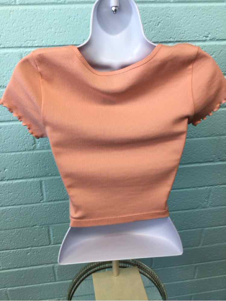 topshop Size 8 Peach Shirt