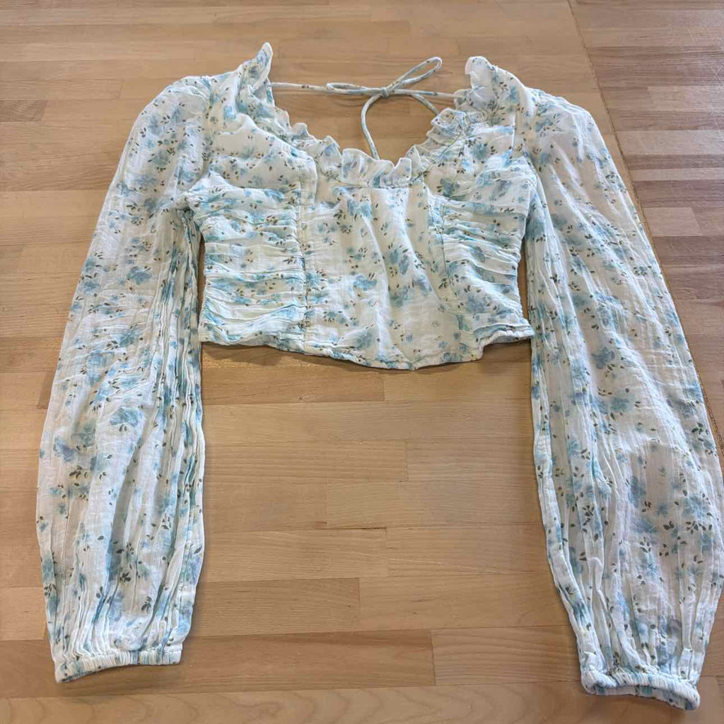 Free People Size XS Blue Preloved Blouse