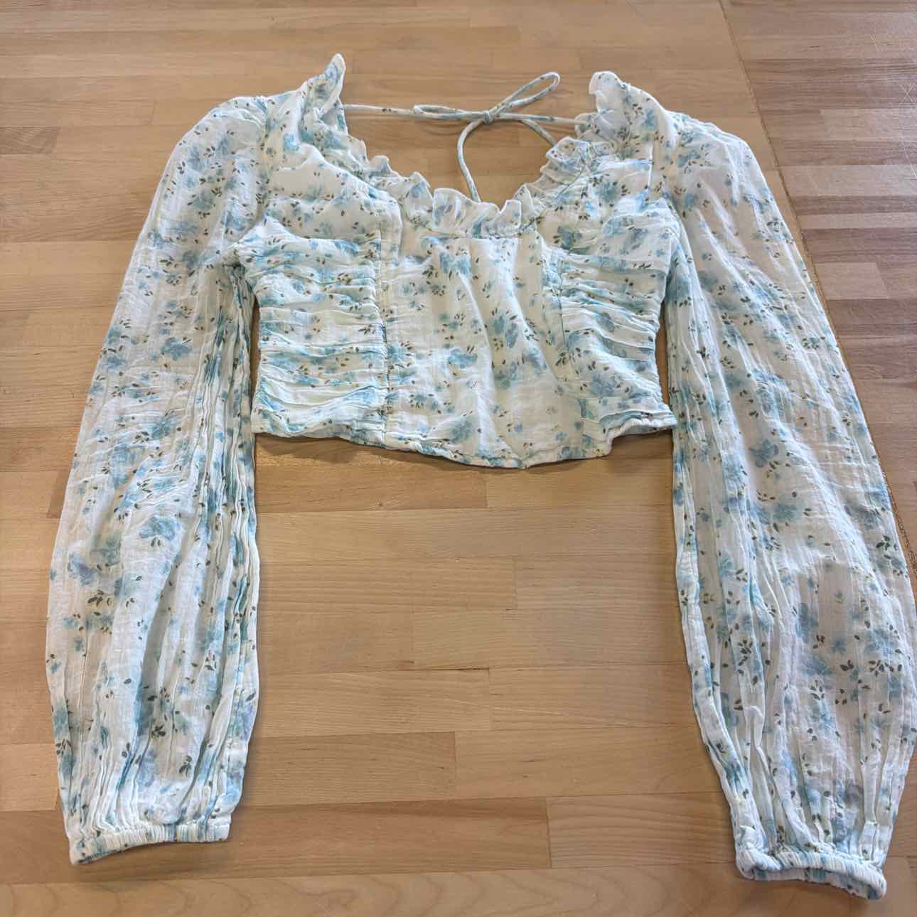 Free People Size XS Blue Preloved Blouse
