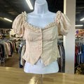 Le Lis Size XS Beige Preloved Blouse SS