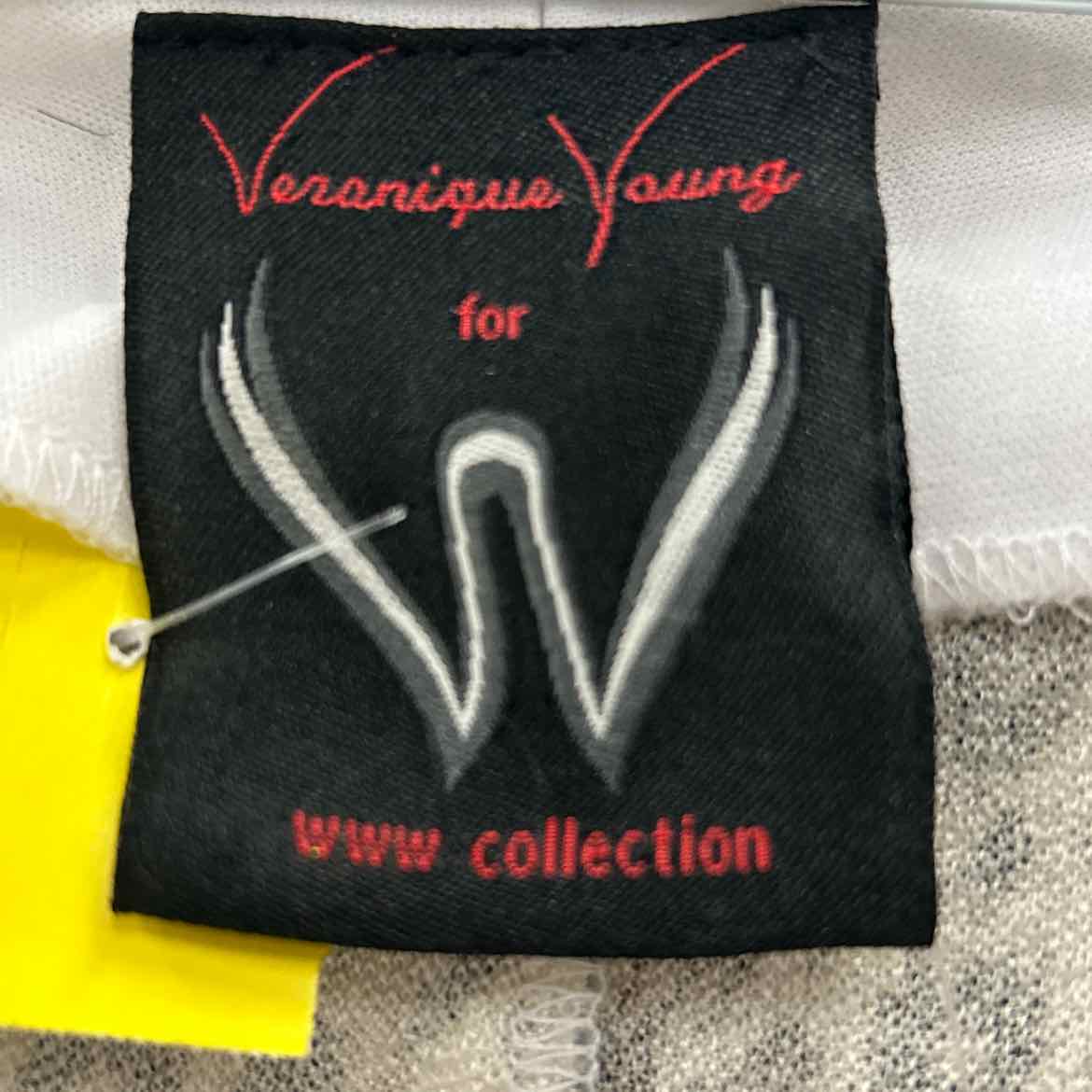 Veronique Young Size 6 BLACK & WHITE 2 pc Dress Set