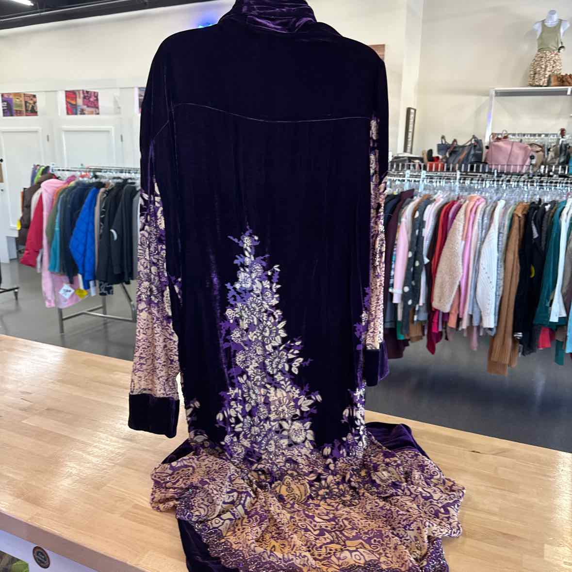 Vintage rose Size XXL Purple Duster