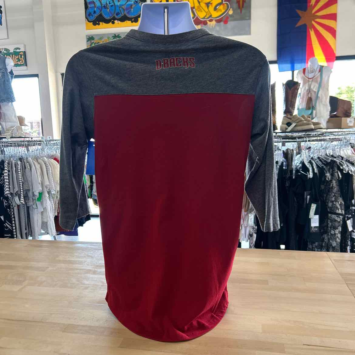 Nike Size S Red Gray Preloved MENS Long Sleeve Shirt