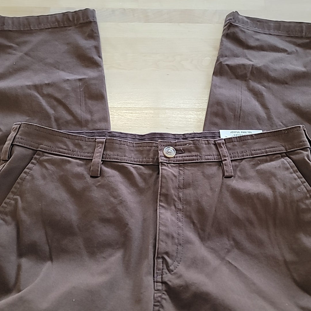 Club Room Men's Size 32 Regular-Fit Stretch Cargo Pants - Classic Brown