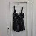 Summerhaus Size M Black Leather Preloved Dress