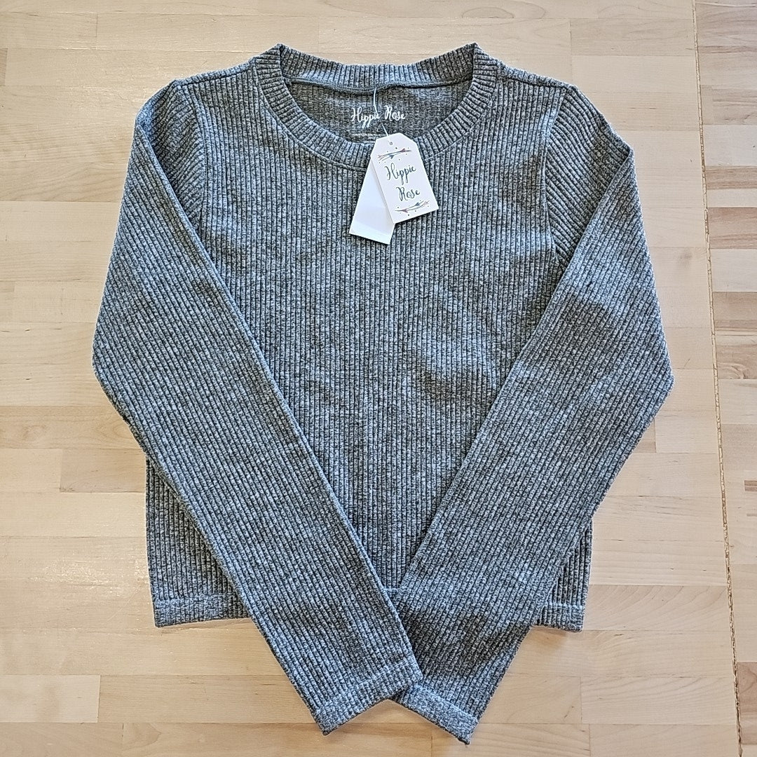Hippie Rose Juniors' Seamless Ribbed Long Sleeve Top