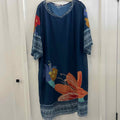 Soft Surroundings Size 2X Blue Sheer Preloved Dress