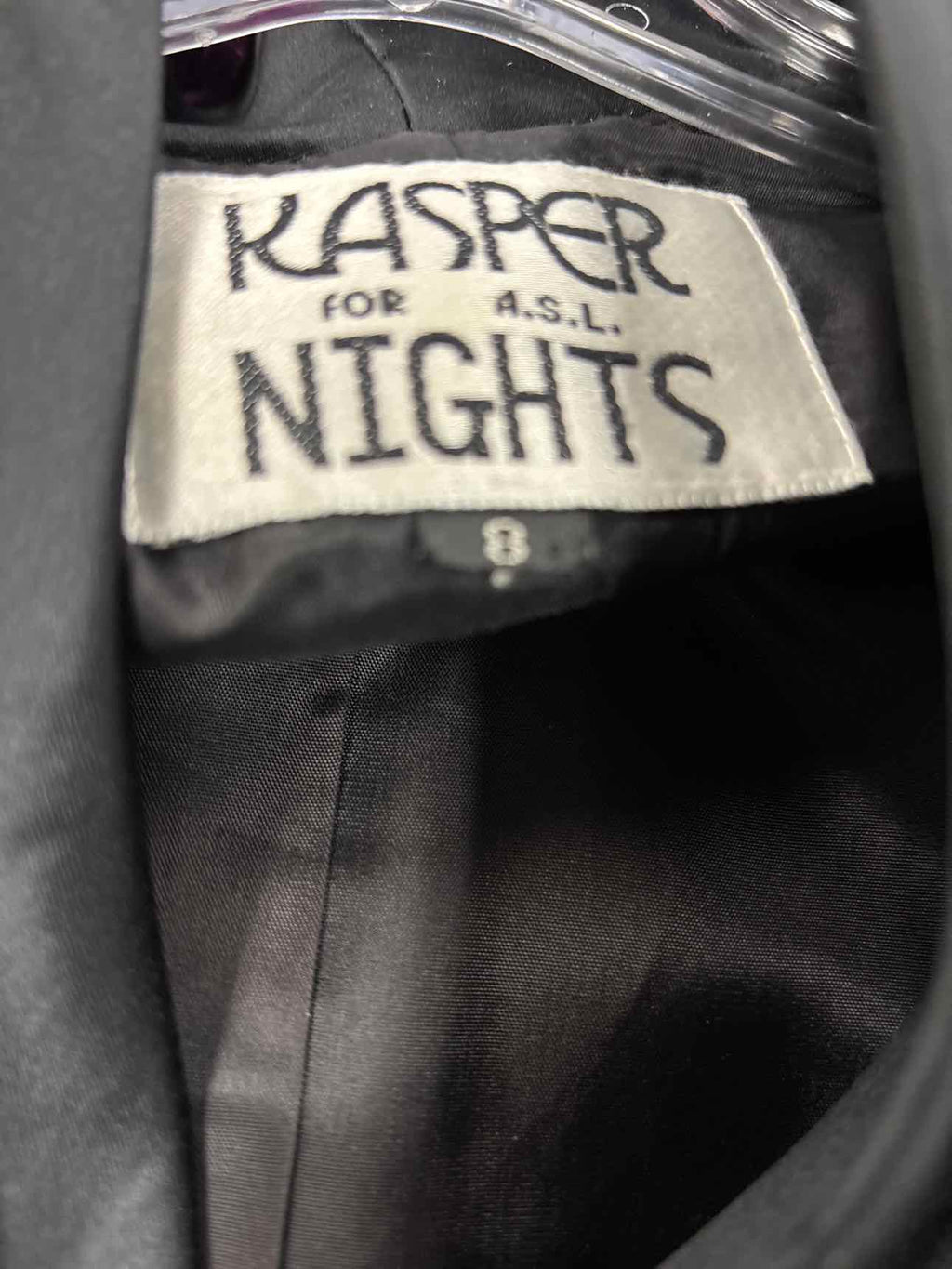 Kasper Size 8 Black Preloved Blazer