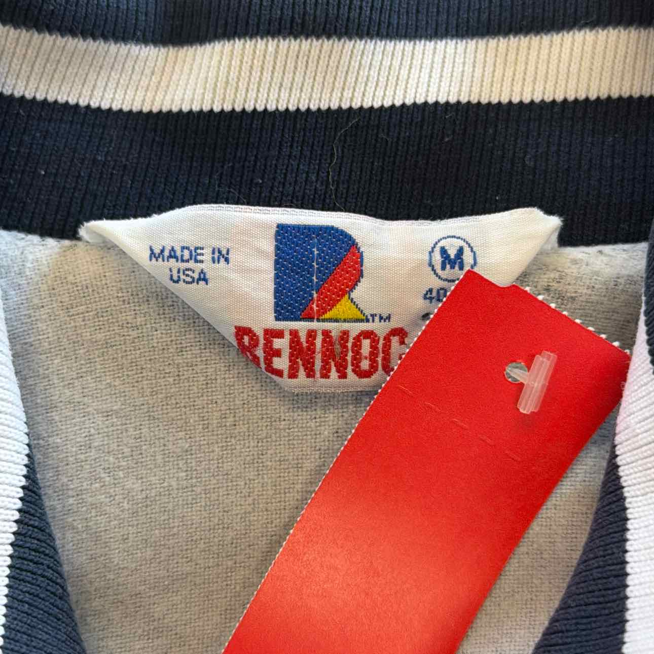 Rennoc Size M Navy MENS Athletic 1/2 zip Windbreaker