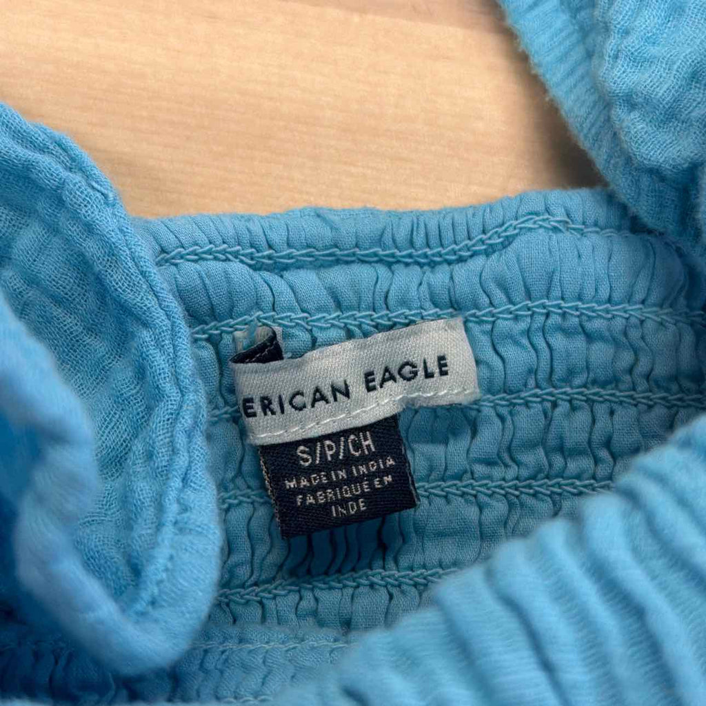 American Eagle Size S Blue Preloved Tank