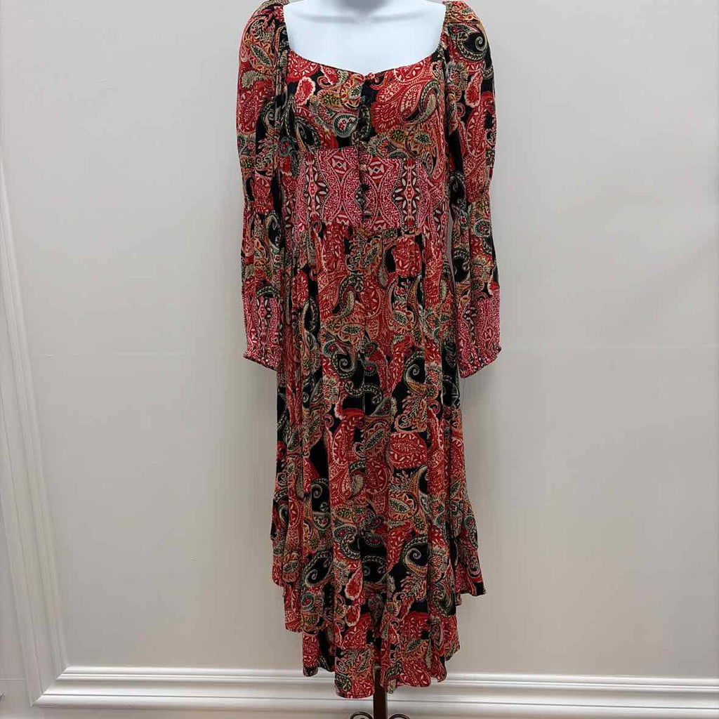 Angie Size M Red Black Preloved Dress