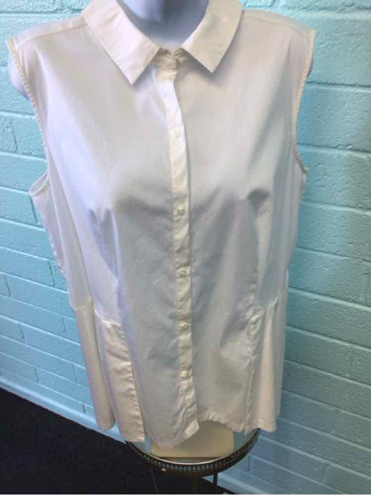Charter Club Size 10 White Sleeveless
