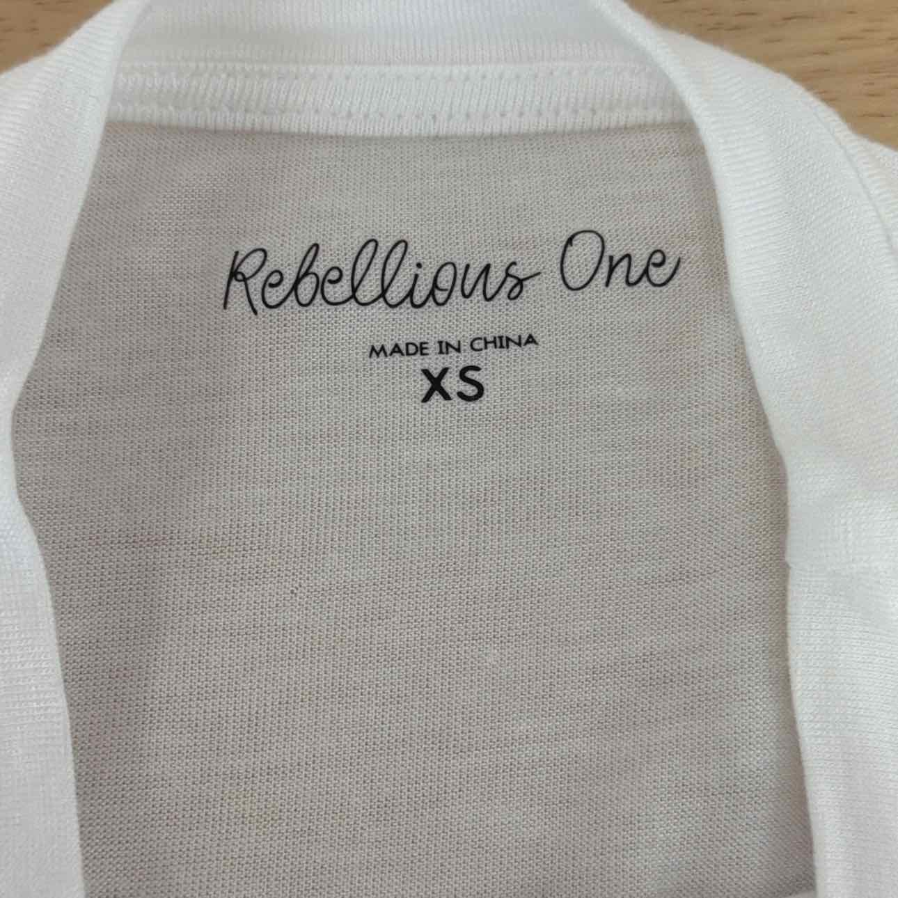 Rebellious One Size XS Lobster Graphic T-Shirt - White Lobster