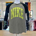 Nike Size M Gray Preloved MENS Long Sleeve Shirt