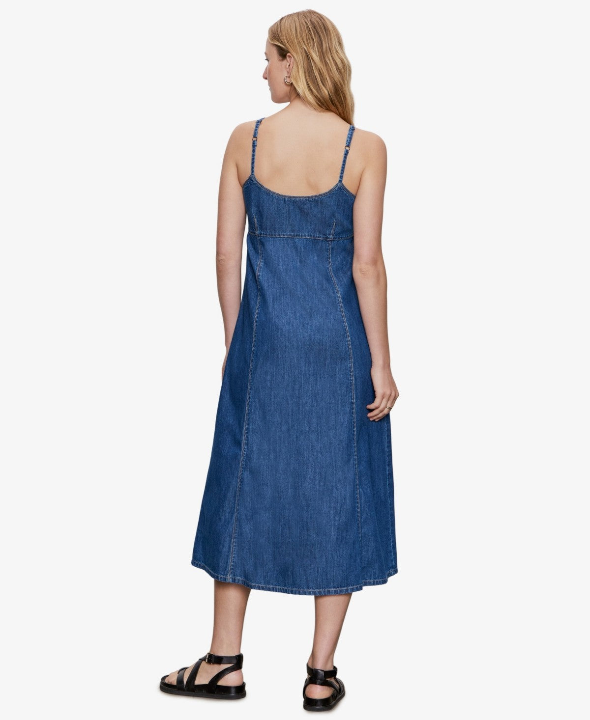 Sanctuary Women's Sweetheart Neck Wilder Denim Dress - Sundown