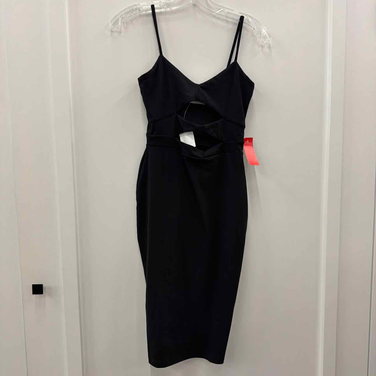 Susana Monaco Size XS Black Cut Out Front Dress NWT