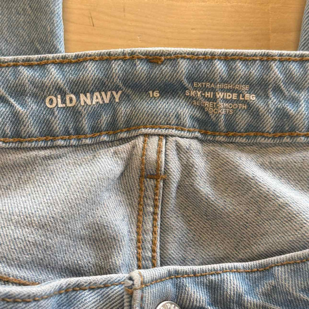 Old Navy Size 16 Blue Used Jeans